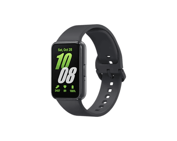Samsung Galaxy Fit3 negro con pantalla AMOLED rectangular